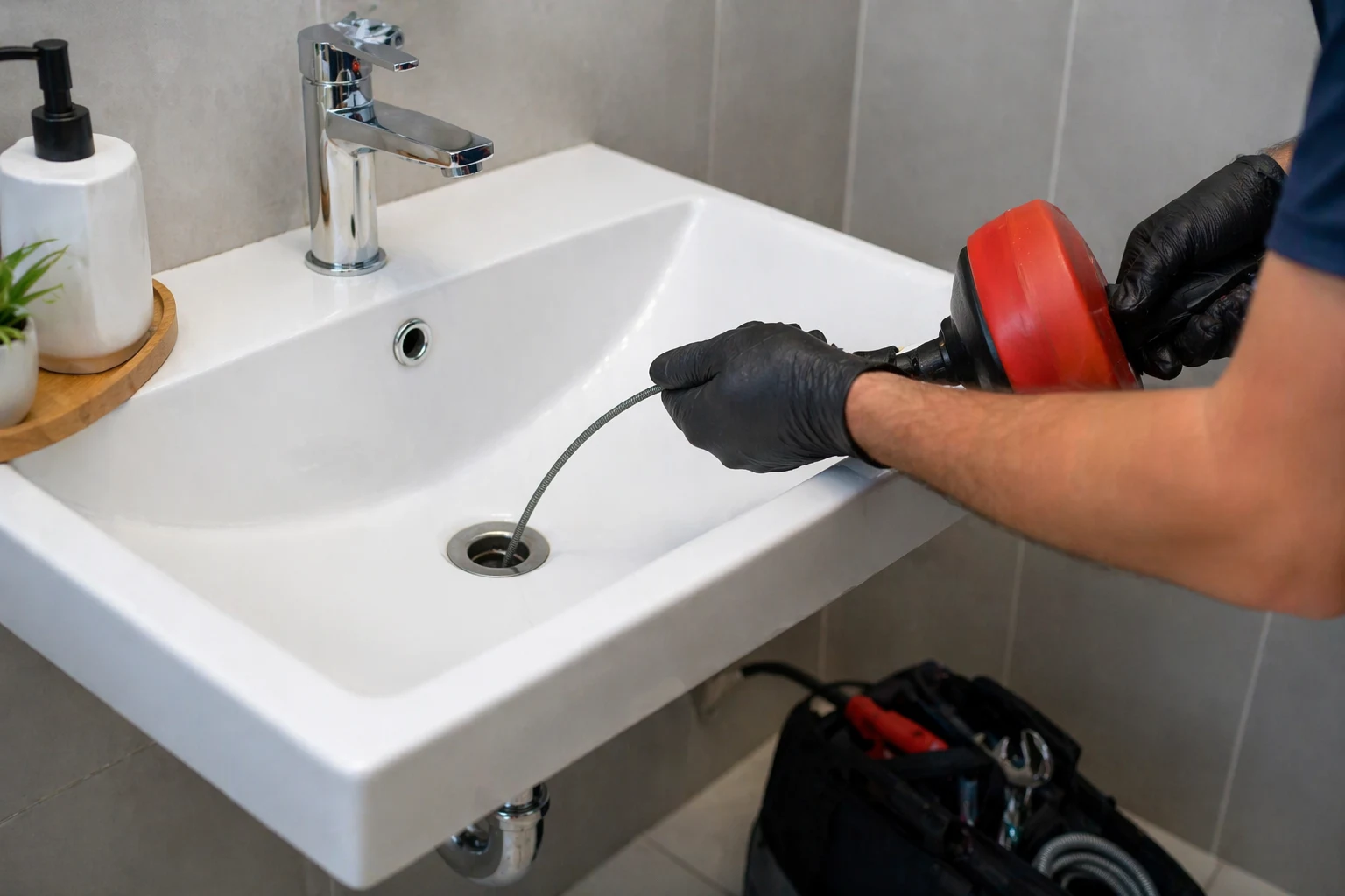 Bathroom sink drain cleaning Kingsville BC